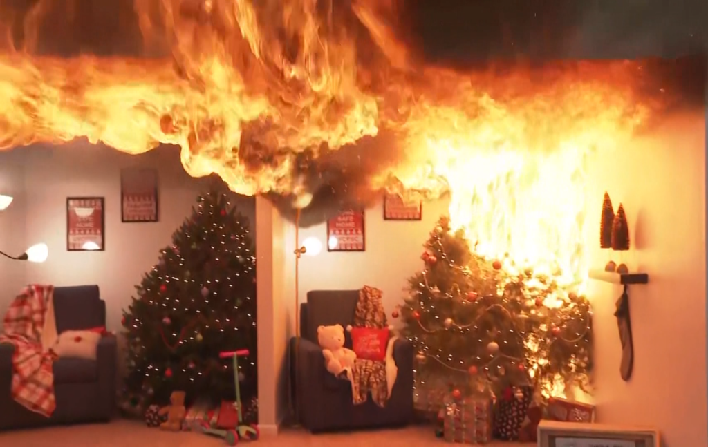 Cómo Prevenir Incendios Navideños: Los Árboles de Navidad Pueden Arder en Menos de un Minuto