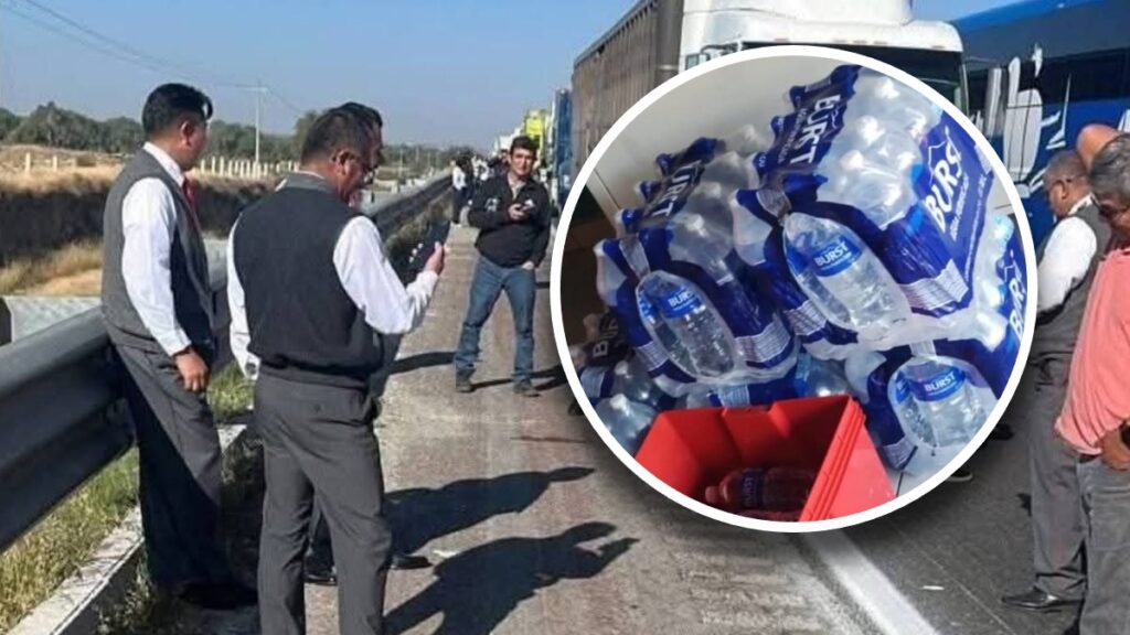 Cierre en la Puebla-Orizaba: Especulación con agua a 150 pesos para camioneros atrapados