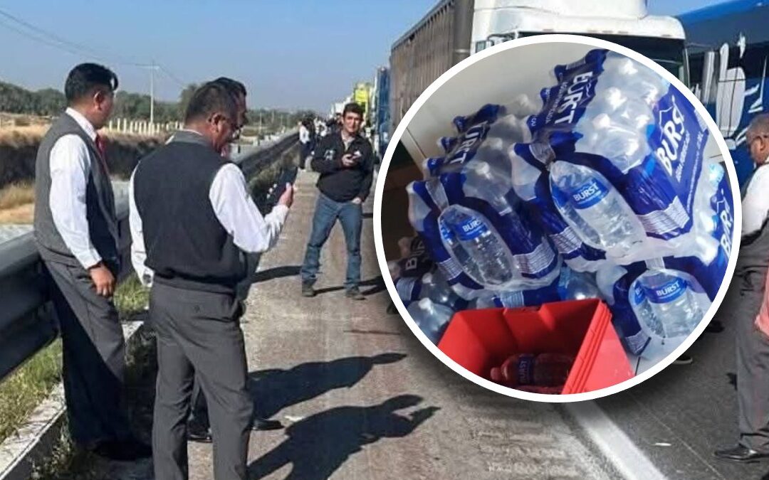 Cierre en la Puebla-Orizaba: Especulación con agua a 150 pesos para camioneros atrapados