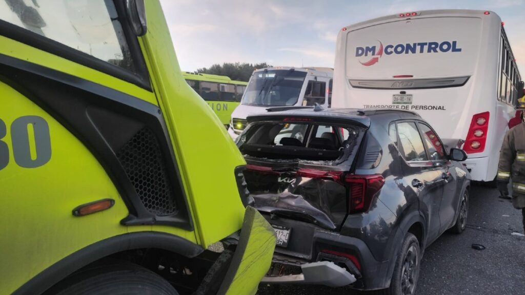 Impactante accidente en la carretera Saltillo-Zacatecas provoca caos vial y deja 2 lesionados