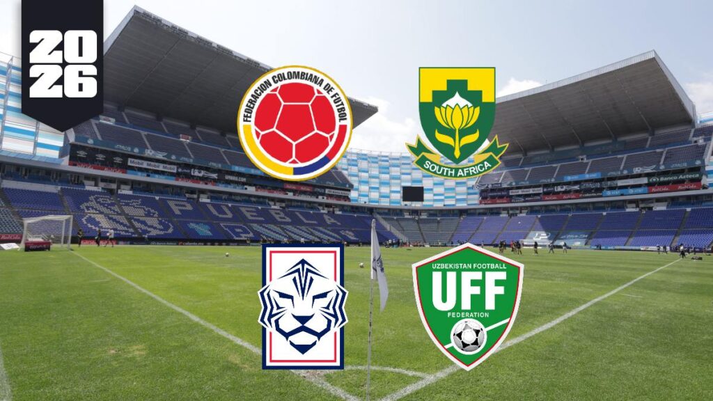 Mundial 2026: Puebla, sede de equipos de Colombia, Corea del Sur, Sudáfrica y Uzbekistán