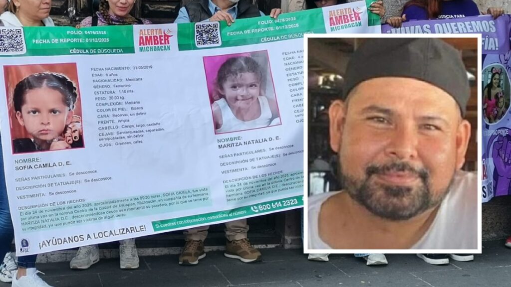 Recompensa por información sobre Luis Felipe Duarte, padrastro de las niñas desaparecidas en Michoacán