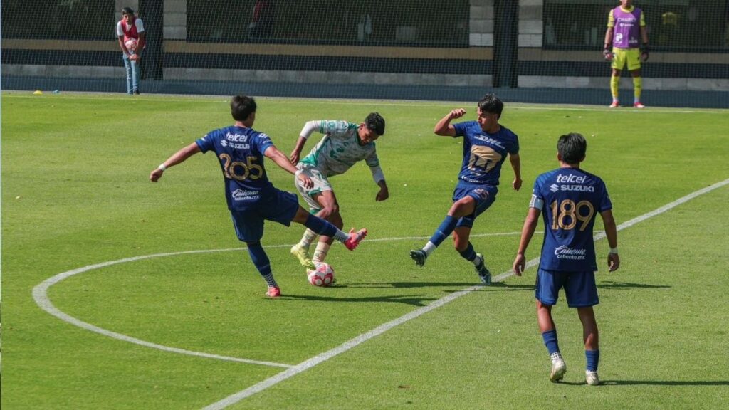 Santos se rinde ante Pumas en la ida de la final Sub 21