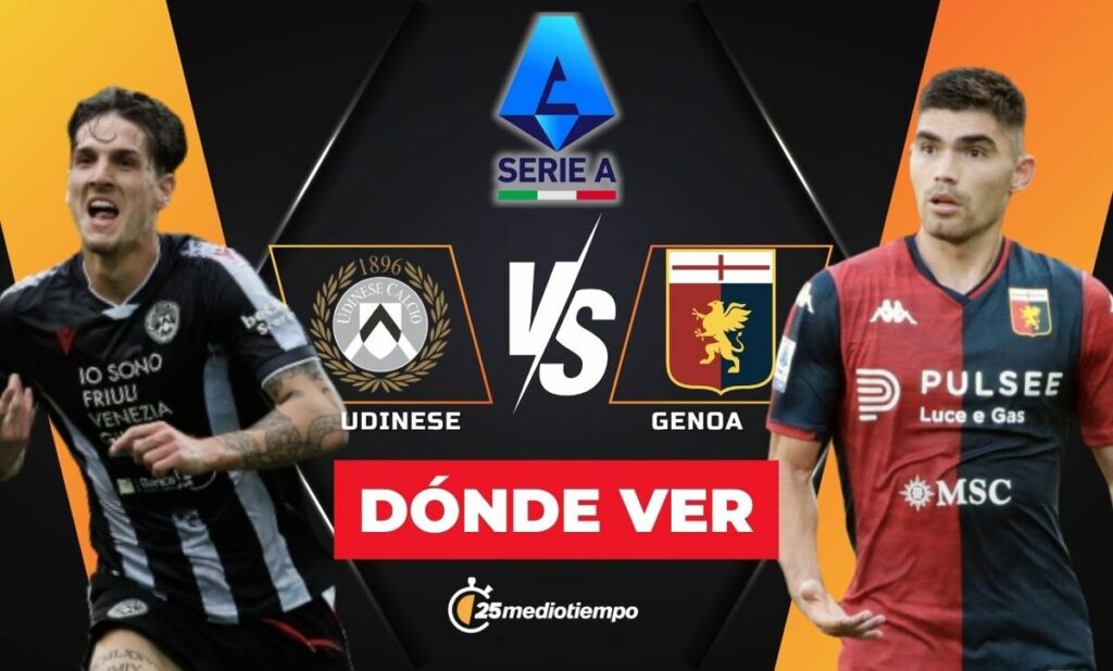 Udinese vs. Genoa EN VIVO: Horarios y Dónde Ver el Partido de la Serie A 2025